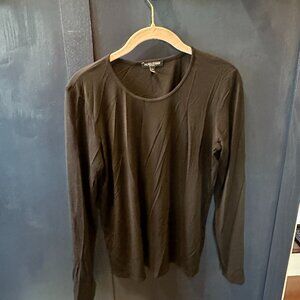womens tops and blouses, Size PM, Eileen Fisher, Black long sleeve